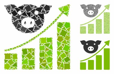 Eşitsizliğin Mozaik Simgesi Domuz büyütme grafiği