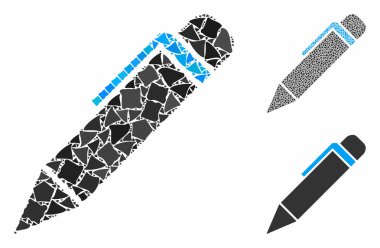 Düzenlenmemiş Parçaların Kalem Bileşimi Simgesi