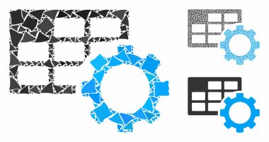 Zamanlama Ayarları Ragged Elementlerin Bileşimi Simgesi