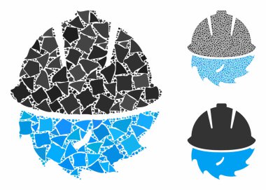 Joggly Ögelerinin Dairesel Bıçak Güvenliği Mozaik Simgesi