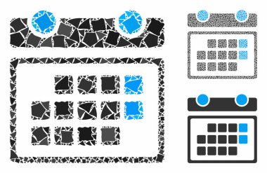 Ay takvimi Tremulant Ögelerinin Mozaik Simgesi