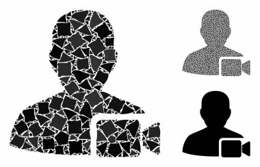 Joggly Ögelerinin Kullanıcı Videosu Mozaik Simgesi