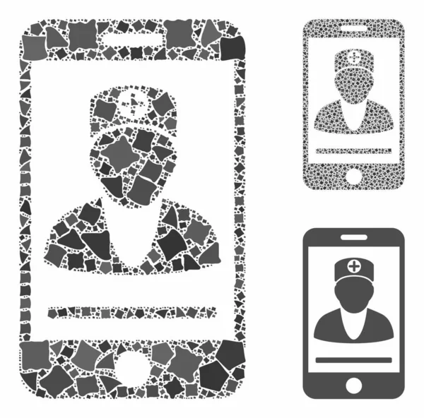 Gezici doktor Raggy Parts Mozaik Simgesi