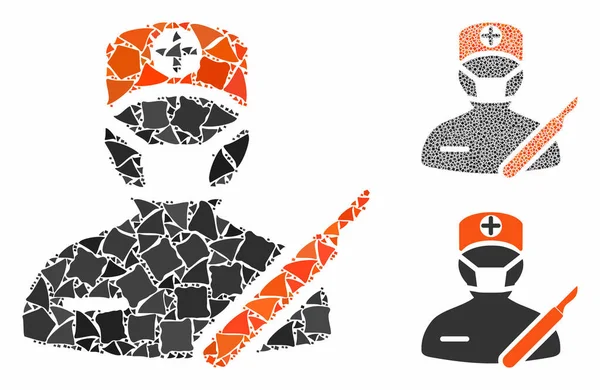 Surgeon Composition Icon of Inequal Elements