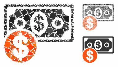 Eşitsiz Parçaların Nakit Bileşimi Simgesi