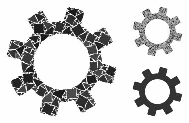 Eşitsiz Parçaların Dişli Bileşimi Simgesi