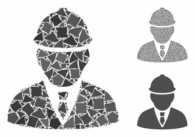 Engebeli Parçaların Mühendis Mozaik Simgesi