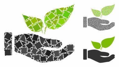 Engebeli Ögellerin Mozaik Simgesi