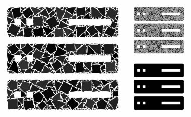 Veri depolama Bileşimi Olaysız Parçaların Simgesi