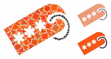 Ani elementlerin gizli etiketi Mozaik Simgesi