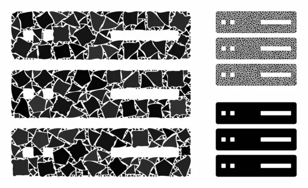 Veri depolama Bileşimi Olaysız Parçaların Simgesi