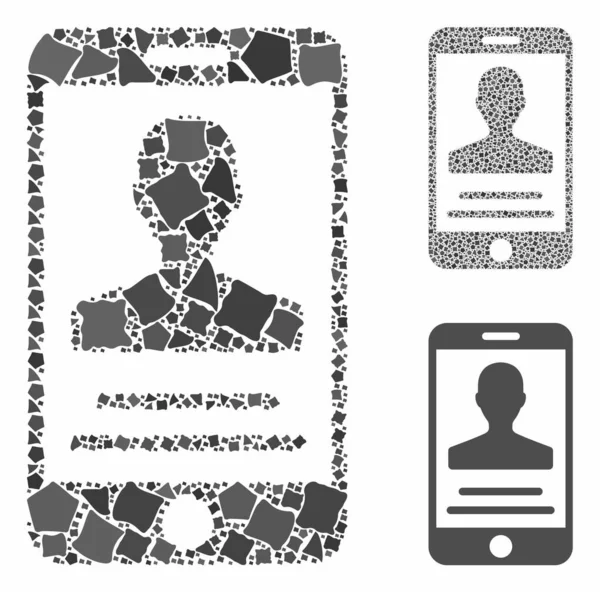 Mobil anlaşma Düzensiz Elementlerin Mozaik Simgesi