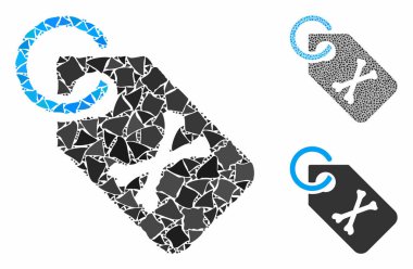 Ölüm Kemikleri Etiketi Ragged Pieces 'ın Kompozisyon Simgesi