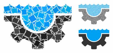 Su Servisi Malzeme Bileşimi Olaysız Parçaların Simgesi