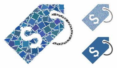 Kaba Ögelerin Mozaik Simgesi Fiyat etiketi