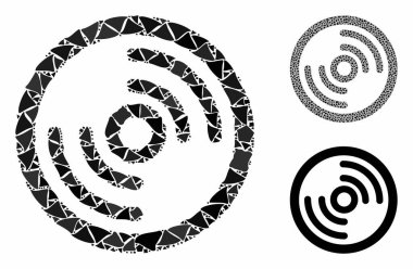 Tüberöz elementlerin Disk Mozaik Simgesi