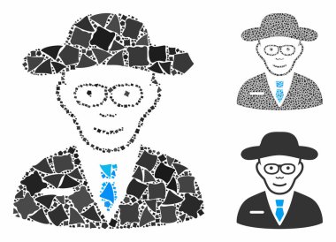 Bilim adamı Kabataslak elementlerin Mozaik Simgesi