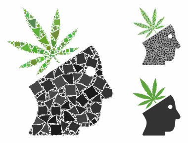 Esrar düşünen Kaba Ögelerin Baş Kompozisyon Simgesi