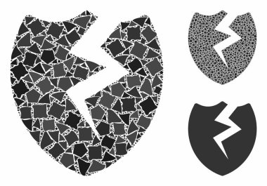 Kırık Kalkan Bileşimi Tüberküloz Parçalarının Simgesi