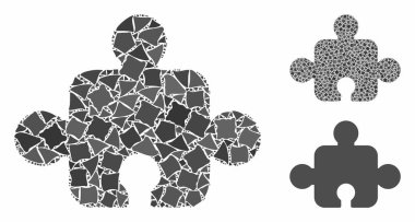 Düzensiz Parçaların Bileşen Mozaik Simgesi