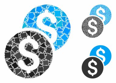 Olaysız Parçaların Mozaik Simgesi Sikkeleri