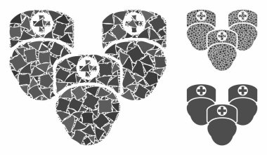 Humpy Elementlerinin Sıhhiye Grubu Kompozisyon Simgesi