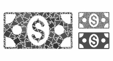 Banknote Mosaic Icon of Tuberous Items