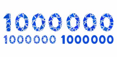 1000.000 basamaklı metin Eşitsizliklerin Mozaik Simgesi