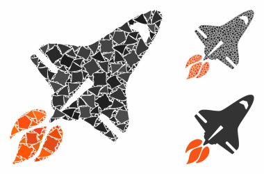 Uzay mekiği Humpy Pieces Mozaik Simgesi