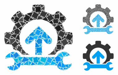 Sert Elementlerin Mozaik Simgesi