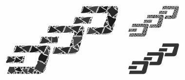 Tüberöz Parçaların Dash zinciri Mozaik Simgesi