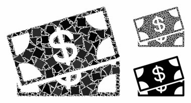 Banknotes Tüberöz Parçalarının Kompozisyon Simgesi