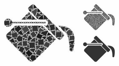 Tremulant elementlerinin Mozaik Simgesini Boya Kovası