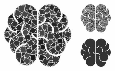 Raggy Ögelerinin Beyin Bileşimi Simgesi