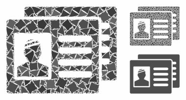 Hasta kartları Oneven Olmayan Elementlerin Mozaik Simgesi