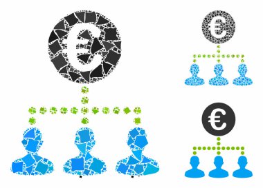 Avrupa Bankası personeli Humpy Pieces Mozaik Simgesi
