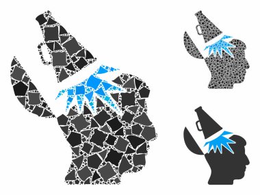 Açık fikirli megafon Tümsek Parçalarının Kompozisyon Simgesi