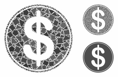 Humpy Ögelerinin Dolar Bozuk Para Kompozisyonu Simgesi