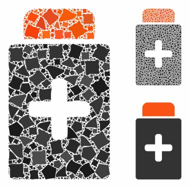 İlaç şişesi Bumpy Elements kompozisyon simgesi