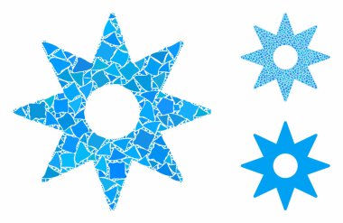 Seyir Yıldızı Ani Elementlerin Kompozisyon Simgesi