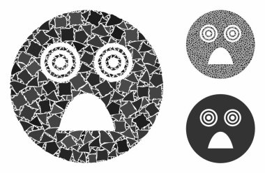 Çılgın Gülücük Kompozisyonu Olaysız Parçaların Simgesi