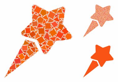 Çarpışan Parçaların Yıldız Kompozisyon Simgesi Başlatılıyor