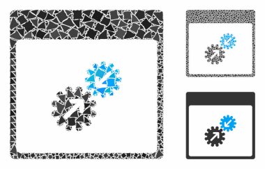Gears bütünleşme takvimi sayfası Mozaik Eşitsizlikler Simgesi