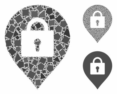 Dolap İşaretleyici Tremulant Parçalarının Mozaik Simgesi