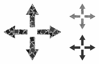 Tümsek Parçalarının Mozaik Simgesini Genişlet