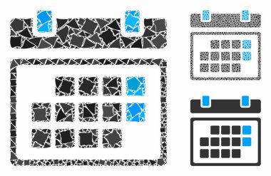 Yıpranmış Ögelerin Mozaik Simgesi