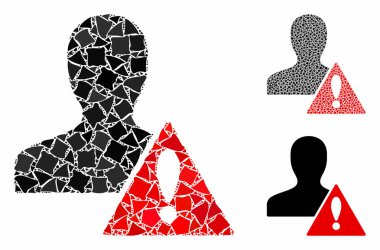 Kullanıcı Riski Yönetimi Yeni Parçalar Mozaik Simgesi