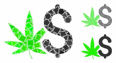 Esrar işi Oneven Olmayan Elementlerin Mozaik Simgesi