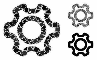 Tremulant elementlerinin Cog Mozaik Simgesi