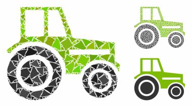 Tekerlekli traktör Bileşimi Olaysız Parçaların Simgesi